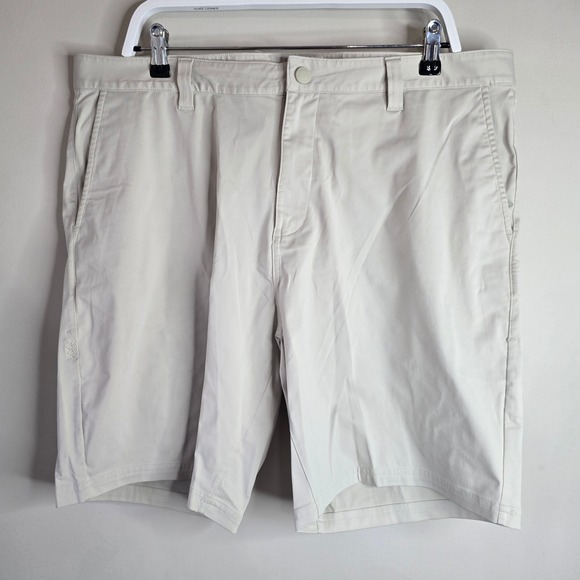 RHONE Other - Rhone Commuter Shorts Mens 38 Lt Gray Khaki Performance Stretch Chino Athletic